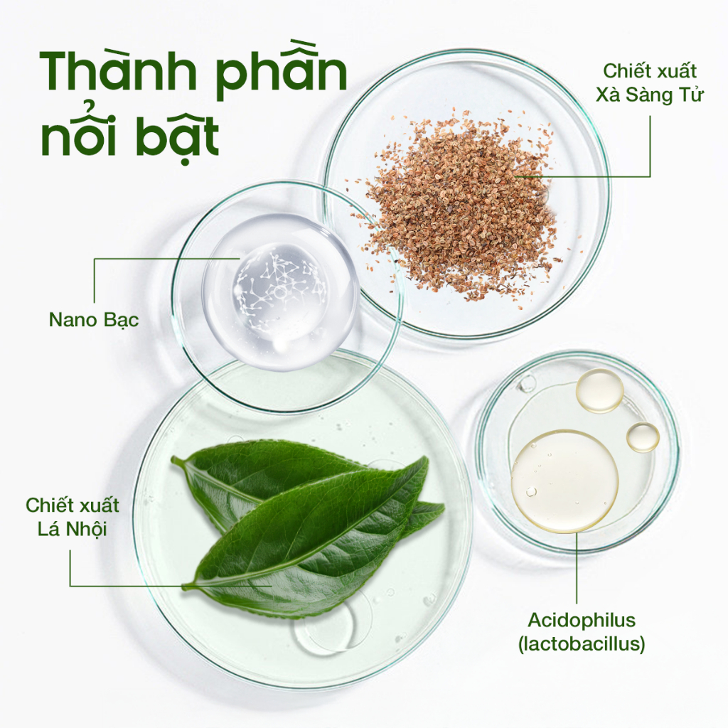 Dung dịch vệ sinh phụ nữ Lá Nhội LULAMI Kháng khuẩn và Sạch sâu Dạng bọt dung tích 110ml