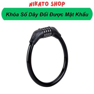 Khóa dây mã số lõi thép chống trộm, dây khóa xe đạp xe máy chống cắt tiện dụng