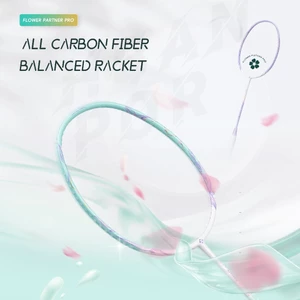 Vợt cầu lông Kumpoo Flower Partner Pro chính hãng 4U carbon công thủ toàn diện căng sẵn 10.5kg tặng quấn cán, túi vợt
