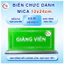 Biển Mica Để Bàn 12x24cm Chuyên Nghiệp Cao Cấp