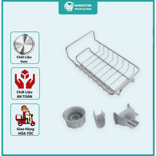 Giá Treo Vòi Đựng Đồ INOX Để Đồ Giẻ Rửa Chén Bát #A127