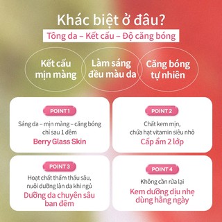 [HSD:06.2027] Kem dưỡng đêm căng bóng sáng mịn hince Kingsberry Vita Night Cream 50ml