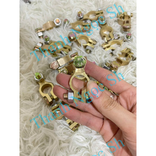 Đôi đầu cọc bình ắc quy đồng vàng loại tốt ( giá 1 đôi)