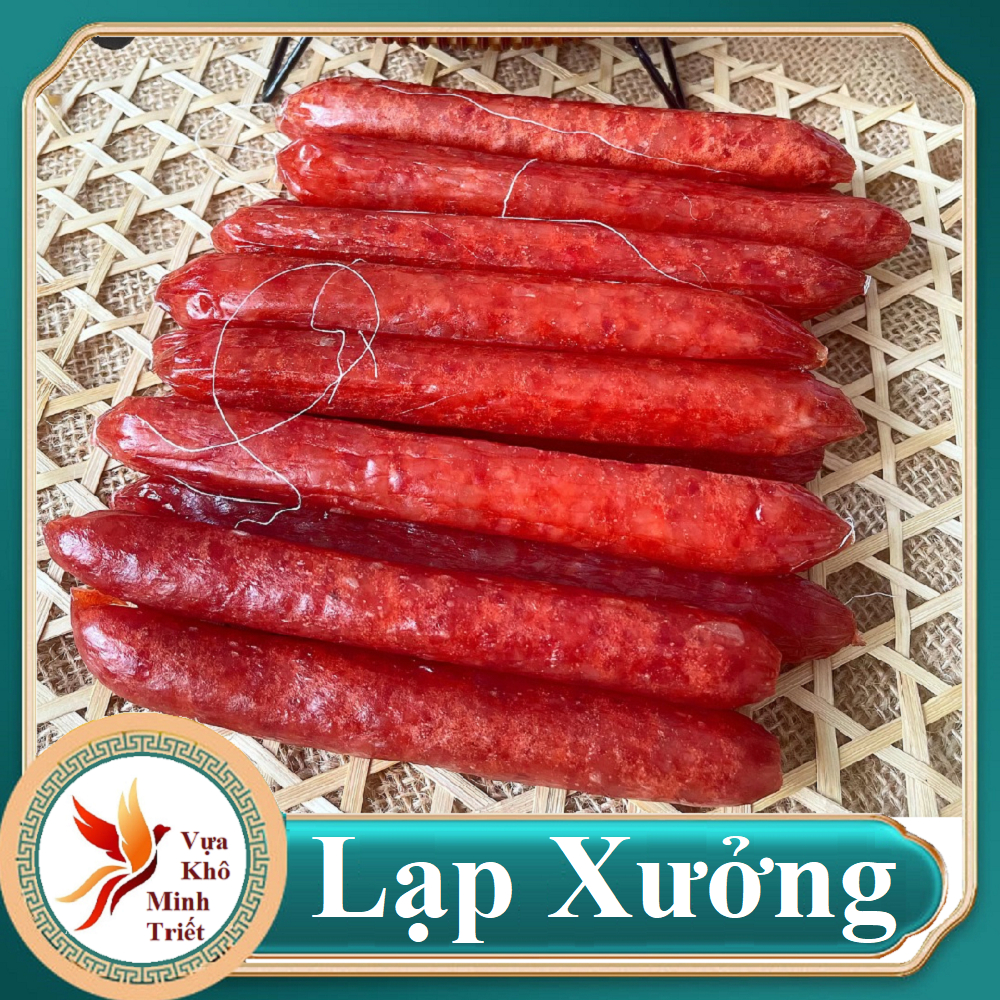 1kg LẠP XƯỞNG HEO MAI QUẾ LỘ VỰA KHÔ MINH TRIẾT- Lạp Xưởng Khô Bao Ngon dai của thịt, béo của mỡ, cùng gia vị vừa ăn