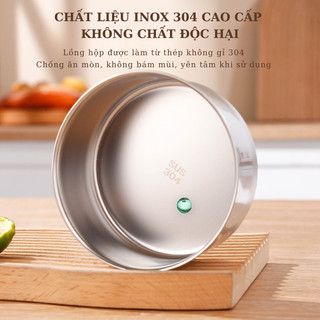 Hộp cơm văn phòng lõi inox 304 giữ nhiệt, hộp đựng cơm đa năng nhiều tầng ,cà mên đựng thức ăn