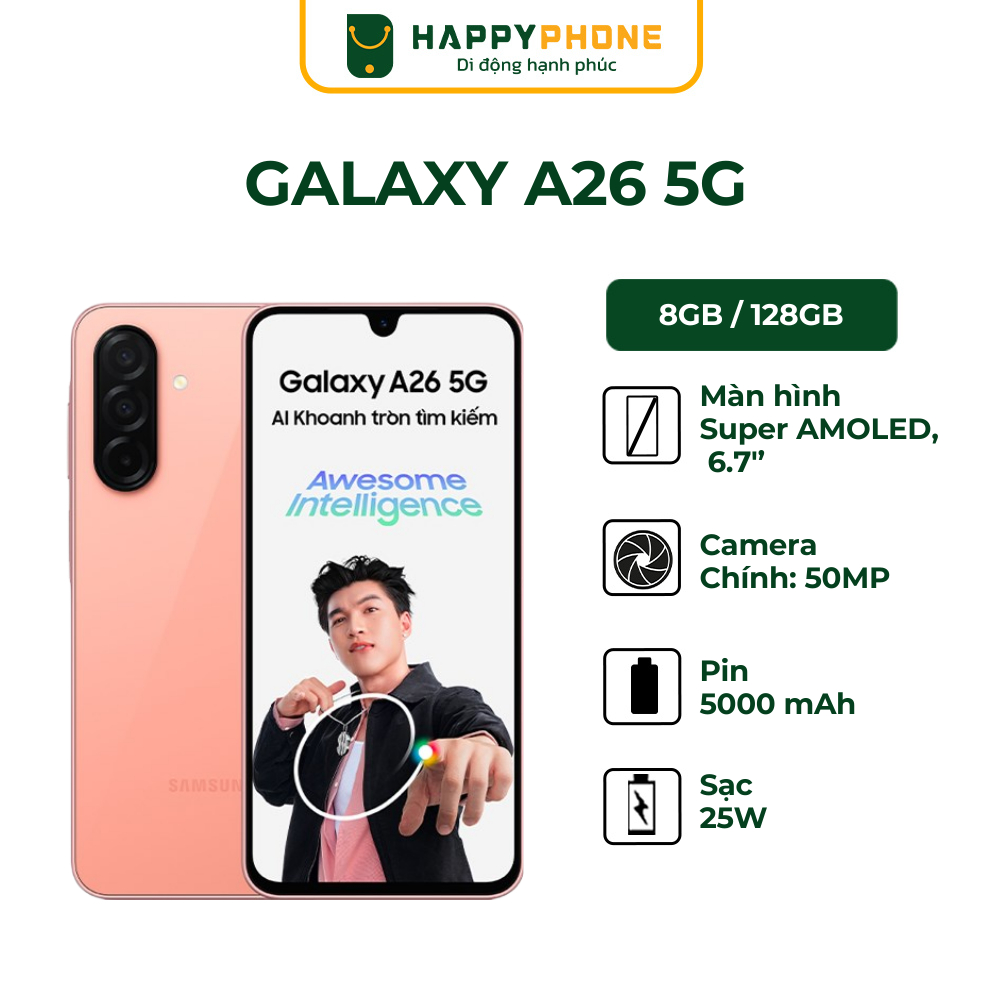 Ảnh Điện thoại Samsung Galaxy A26 5G - Hàng Chính Hãng 1