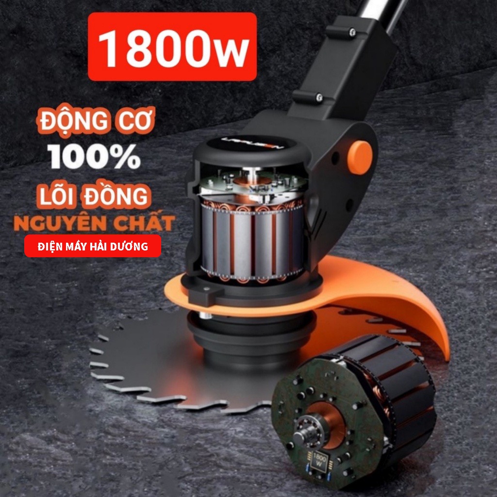Máy cắt cỏ chạy pin LPS, máy cắt cỏ dùng pin cầm tay, động cơ lõi đồng, nhỏ gọn, dễ sử dụng.