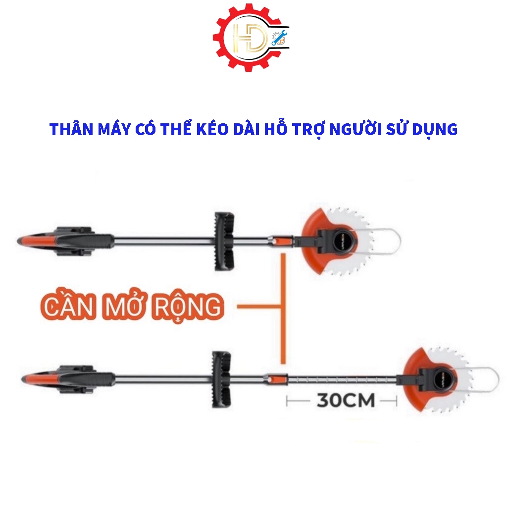 Máy cắt cỏ chạy pin LPS, máy cắt cỏ dùng pin cầm tay, động cơ lõi đồng, nhỏ gọn, dễ sử dụng.