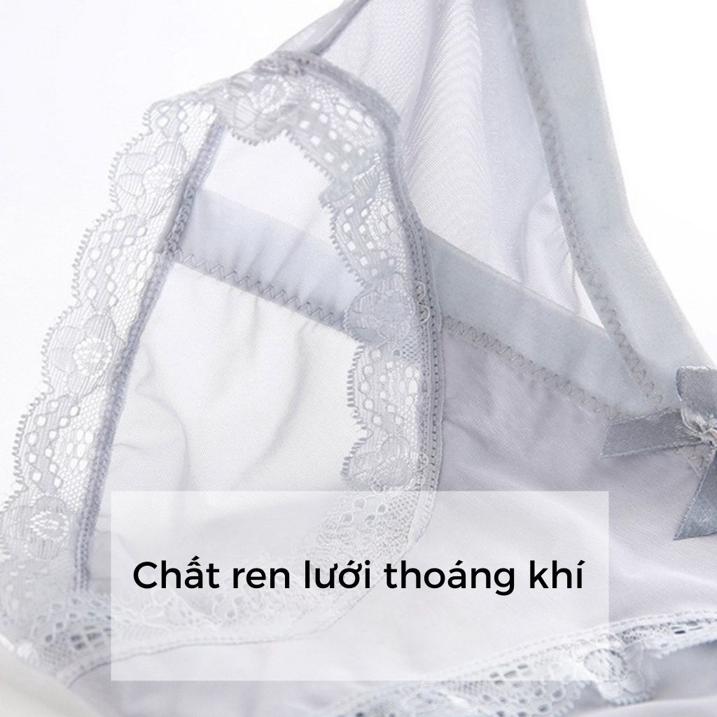 Quần lót nữ ren lưới cao cấp cạp vừa tôn dáng viền ren sang trọng kiểu dáng gợi cảm LANIXA L8136