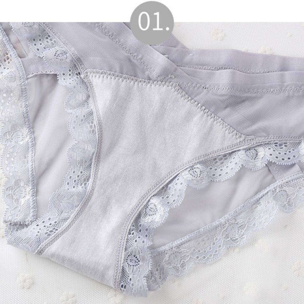 Quần lót nữ ren lưới cao cấp cạp vừa tôn dáng viền ren sang trọng kiểu dáng gợi cảm LANIXA L8136