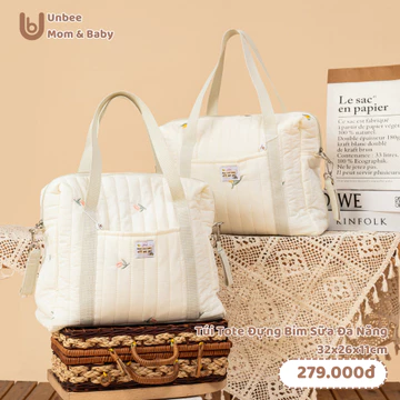Túi đựng đồ - túi bỉm sữa cho Mẹ thời trang UNBEE kích thước 32x26x11cm - Túi đa năng cho Mẹ bỉm sữa