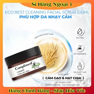 Tẩy Da Chết Da Mặt Hữu Cơ Compliment Eco Best Cho Da Mụn, Nhạy Cảm 100ml của Nga