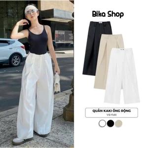 Quần ống rộng kaki thiết kế mới 2025. dễ mix đồ, sẵn đủ màu By Bika Shop (K6)
