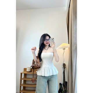 247store - Áo Ống Peplum Xếp Ly Tiểu Thư - Dáng Xoè Nữ Tính Aoquay400
