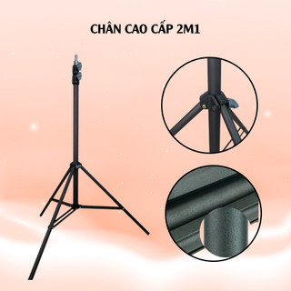 Chân Giá Đỡ Đèn Livestream Chuyên Nghiệp–Chân Thường,Chân Cao Cấp, Chân 2m8 | Gắn Softbox, Đèn Trợ Sáng, Kẹp Điện Thoại