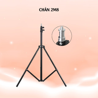Chân Giá Đỡ Đèn Livestream Chuyên Nghiệp–Chân Thường,Chân Cao Cấp, Chân 2m8 | Gắn Softbox, Đèn Trợ Sáng, Kẹp Điện Thoại