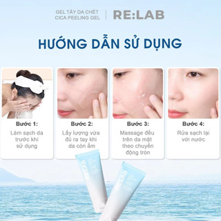 Tẩy Tế Bào Chết Da Mặt RELAB Hỗ Trợ Làm Sáng Da,Sạch Sâu Lỗ Chân Lông 120ml - Bebeau