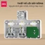 Ổ Cắm Chia Điện Deli, Ổ Cắm Điện Chữ T Công Suất 2500W Ổ Điện Nhiều Nguồn Tích Hợp Cổng USB &TypeC Sạc Nhanh 20W