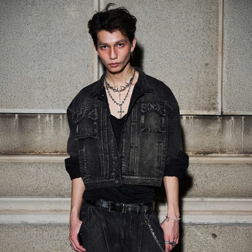 Bad Choices | Áo Khoác Kaki Jeans STORMY form Boxy phong cách StreetStyle