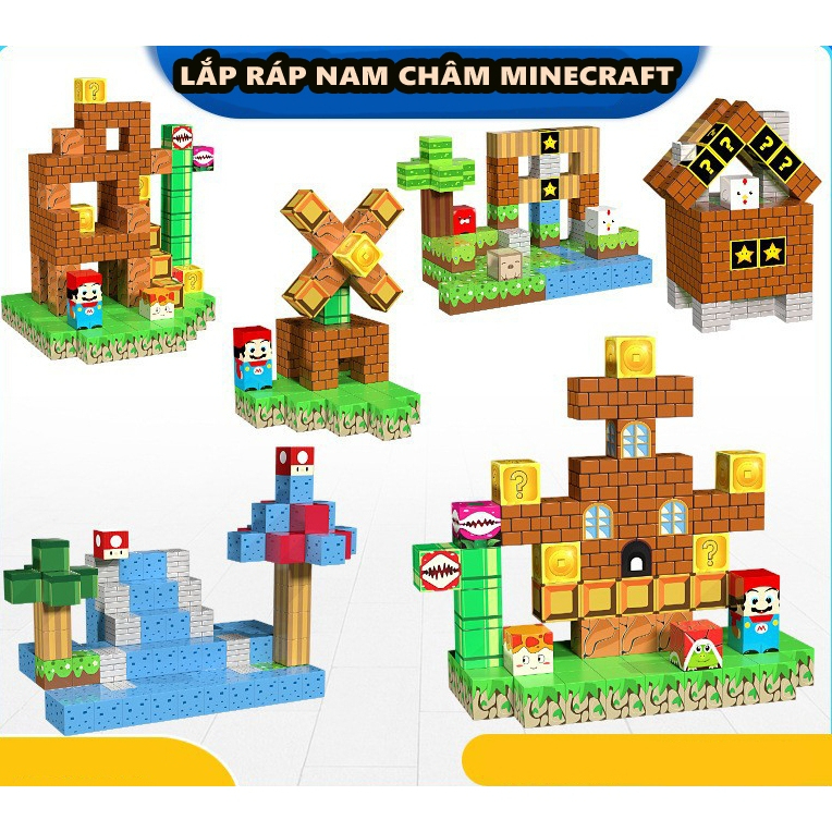 Đồ Chơi Mô Hình Lắp Ráp Mincecraft, Nhân Vật Lắp Ráp Minecraft Khối ...