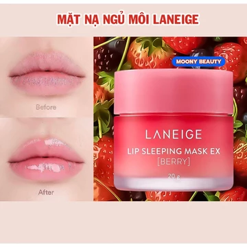 Mặt nạ ngủ môi Laneige dưỡng môi ẩm mềm mịn căng bóng hương quả mọng 20G