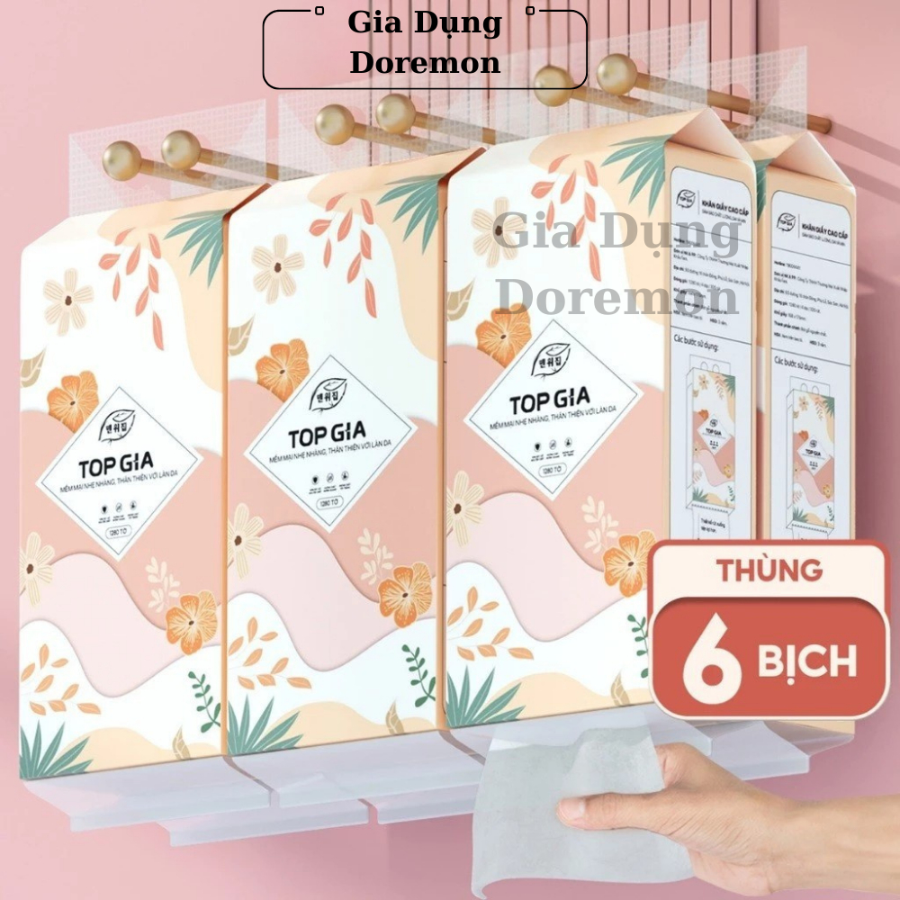 Khăn Giấy topgia Tiểu hạ 1000 Tờ 4 Lớp, Chất Liệu Giấy Cao Cấp,Thấm Hút Tốt, An Toàn Cho Mọi Loại Da