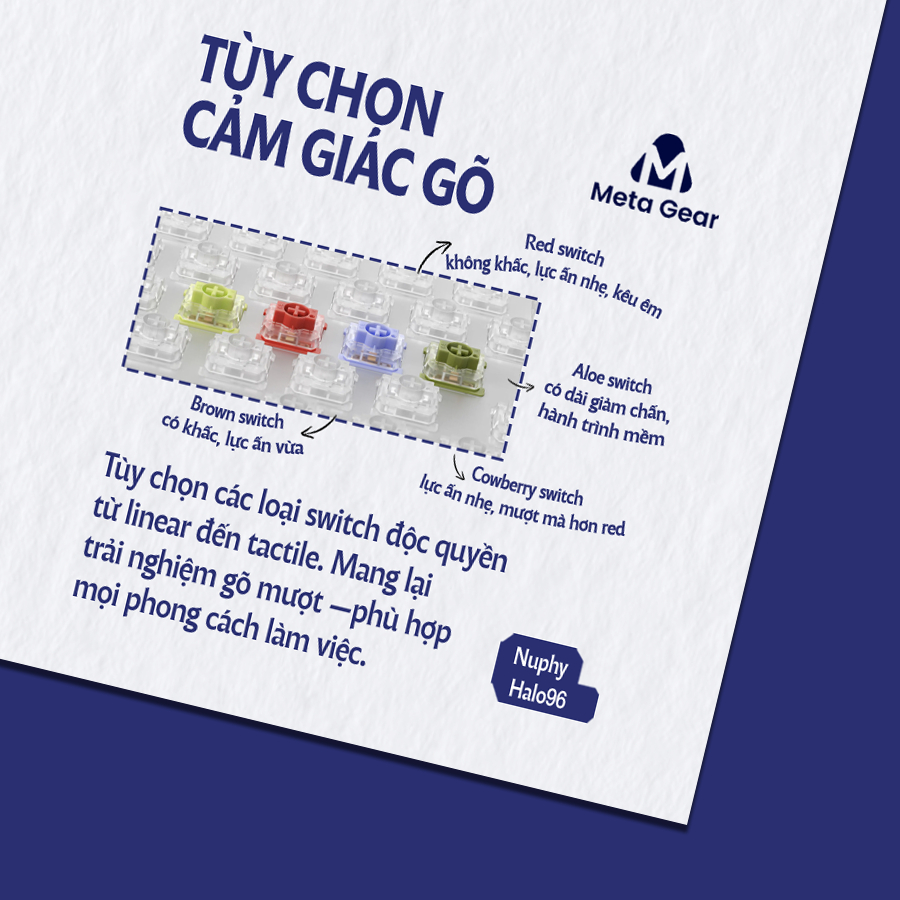 Bàn phím cơ Nuphy Halo96 v2, Nuphy Halo 96 V2, Bảo hành 12 Tháng Chính Hãng