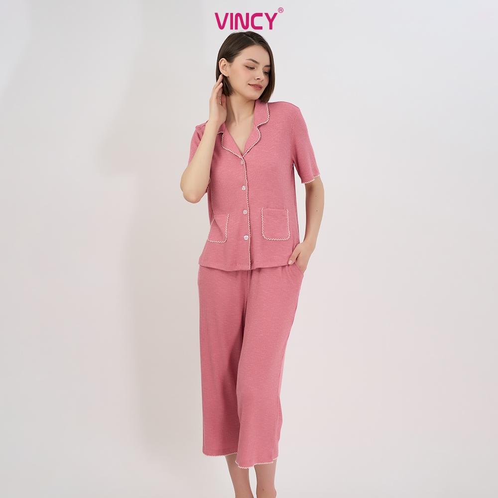 Ảnh Bộ Đồ Thun Lửng Nữ Vincy BTL012W11 1
