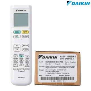 Remote ARC480A77 cho máy điều hòa Daikin