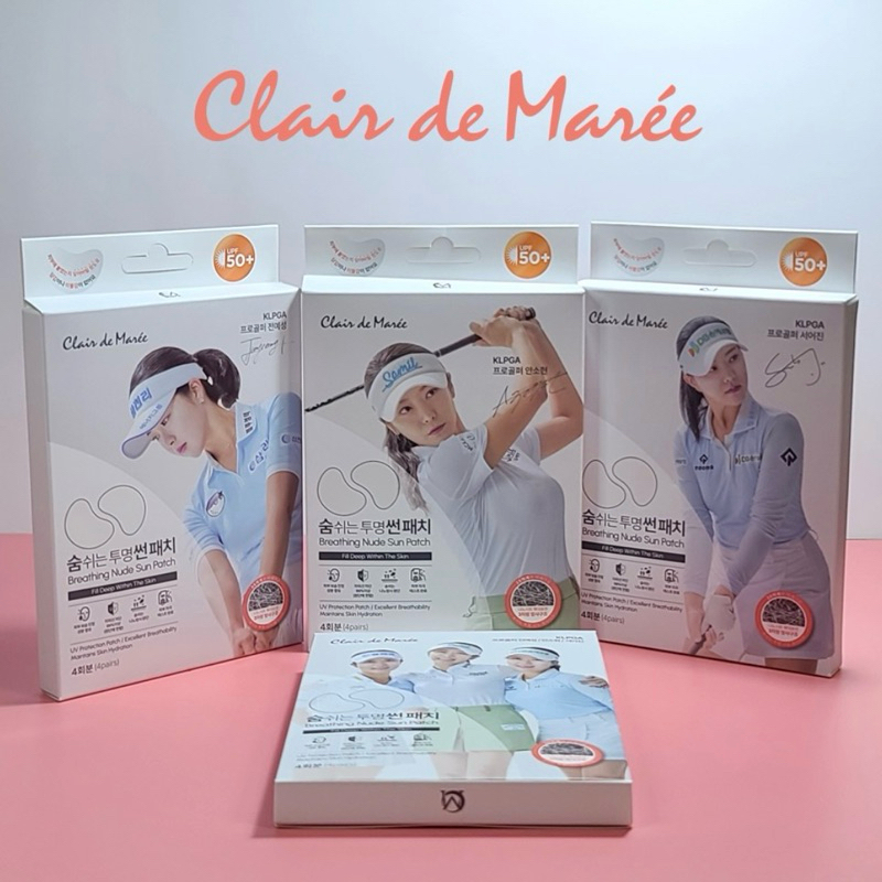 Miếng dán chơi golf trong suốt Cladmare Edition Miếng dán chống nắng UV cho mặt Miếng dán chống nắng rộng 4 miếng