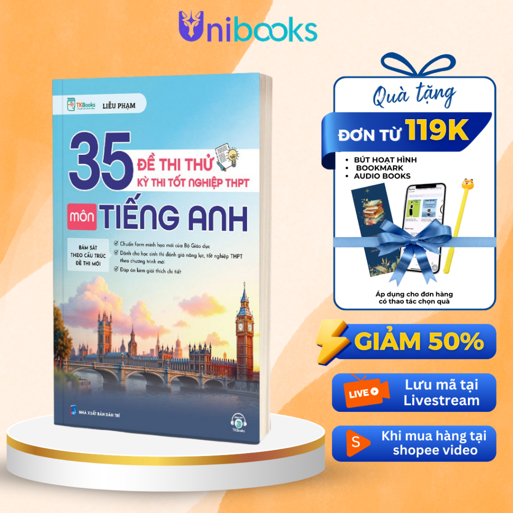 Sách - 35 Đề Thi Thử Kỳ Thi Tốt Nghiệp THPT Môn Tiếng Anh - Unibooks ...