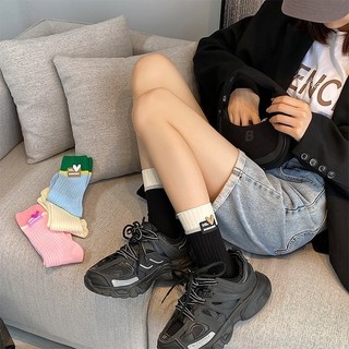 IK [🔥XƯỞNG SALE SẬP SÀN🔥] Tất Cổ Cao Trái Tim Vải Cotton Thoáng Khí Dễ Thương V12