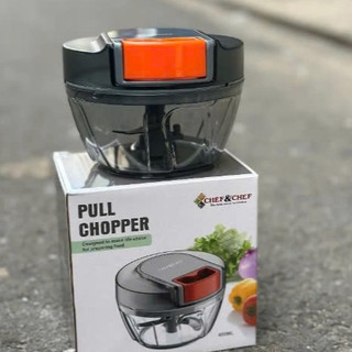 Dụng cụ xay tỏi ớt CHEF&CHEF 650ml cầm tay tiện lợi lưỡi dao inox siêu bền, tiện dụng hàng chuẩn