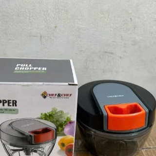 Dụng cụ xay tỏi ớt CHEF&CHEF 650ml cầm tay tiện lợi lưỡi dao inox siêu bền, tiện dụng hàng chuẩn