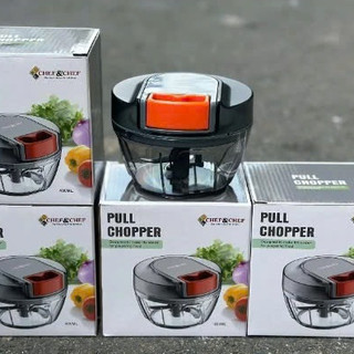 Dụng cụ xay tỏi ớt CHEF&CHEF 650ml cầm tay tiện lợi lưỡi dao inox siêu bền, tiện dụng hàng chuẩn