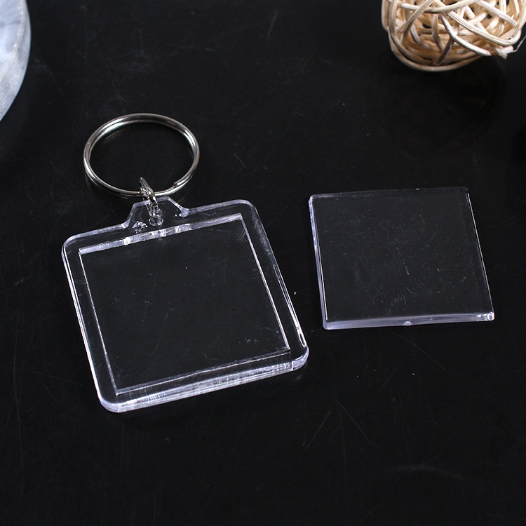 10 Móc khoá trong suốt, Móc khoá mã QR code ngân hàng. Không in nội dung