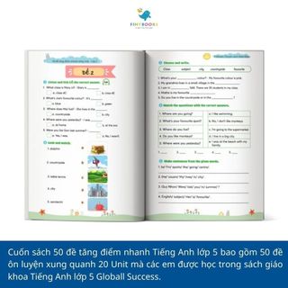 Sách - Tham khảo lớp 5 - Combo 50 Đề Tăng Điểm Nhanh Tiếng Việt - Toán - Tiếng Anh Lớp 5