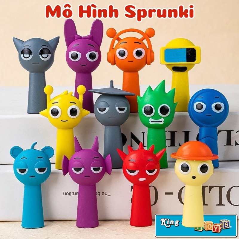 Đồ Chơi Mô Hình Sprunki Incredibox Set 8 Cái / 12 Cái / 48 Cái Nhân Vật ...