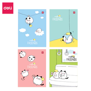 Tập Vở 4 Ô Ly Deli -Tập Vở Học Sinh Tập Viết 48/80 Trang Chất Liệu Giấy Dày Hoạt Hình Dễ Thương Chống Lóa Chống Mỏi Mắt