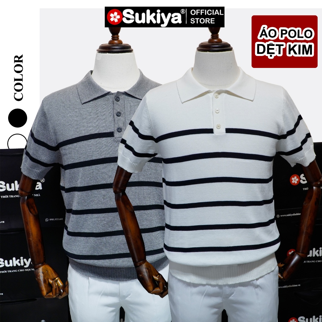 Ảnh Áo Polo Dệt Kim Nam Basic SUKIYA Cao Cấp Kiểu Dáng Sang Trọng Lịch Sự AL74 1
