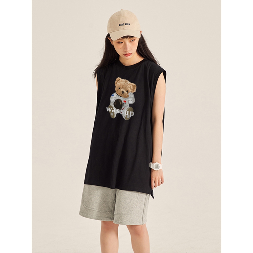 Áo Tank Top Nam Nữ RedLabel In Họa Tiết BEAR, Áo Ba Lỗ Sát Nách Nam Nữ Cotton Cá Tính TT56