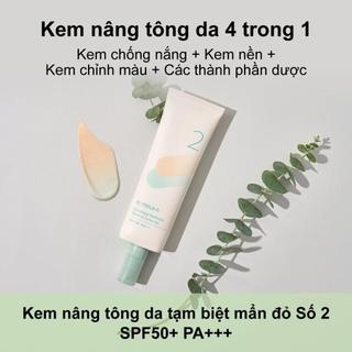 Kem nâng tông hiệu chỉnh màu da NUMBUZIN No.2 Goodbye Redness Derma Tone Up 50ml