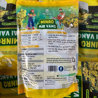 1kg Phân Bón Hoa Mai Vàng Minro 700 OM, Hữu Cơ, Dưỡng Cây, Bung Chồi, Mượt Lá, Khoẻ Rễ, Bền Hoa