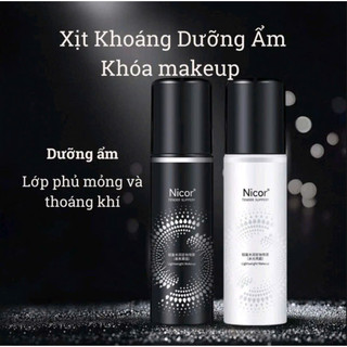 Xịt Khoá Cố Định Lớp Trang Điểm Dưỡng Ẩm Kiềm Dầu NICOR 100ml