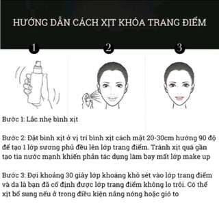 Xịt Khoá Cố Định Lớp Trang Điểm Dưỡng Ẩm Kiềm Dầu NICOR 100ml
