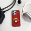 ốp iphone độc lập tự do vân da đỏ hot trend cho iphone 16prm 14promax 11 15promax 13 xsmax 14 bé gái yêu nước qn1008