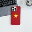 ốp iphone độc lập tự do vân da đỏ hot trend cho iphone 16prm 14promax 11 15promax 13 xsmax 14 sao vàng qn1011
