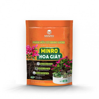 1kg Phân Bón Hữu Cơ Hoa Giấy Minro 650 OM, Hữu Cơ, Cứng Thân, Tạo Tán, Ra Bông Nhiều, Lâu Tàn