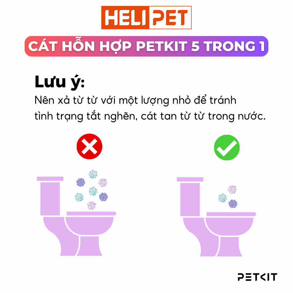 Ảnh Cát mèo cao cấp PETKIT 5in1 Mix Đậu Nành và Đất Sét Khử Mùi Và Vón Tốt, Xả Tolet, Tan Trong Nước 1