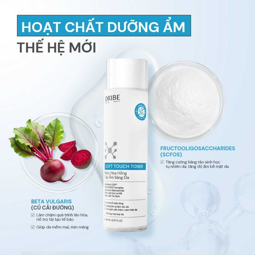 Ảnh Toner Oribe cấp ẩm làm dịu se khít lỗ chân lông - Nước hoa hồng dưỡng sáng phù hợp mọi loại da 150ml 3